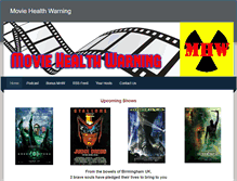 Tablet Screenshot of moviehealthwarning.com